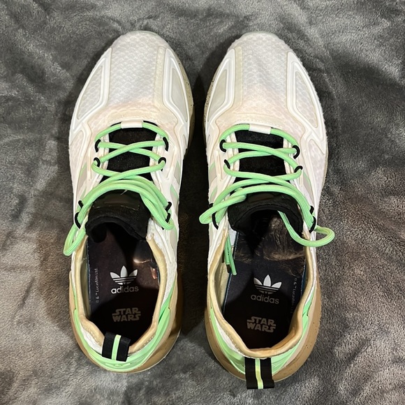 Adidas Star-Wars X ZX 2K Boost Mandalorian " Mudhorn "  Mens Sz 8.5 GUC - Picture 5 of 7